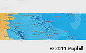 Political Panoramic Map of the area around 27° 48' 57" N, 103° 37' 30" W