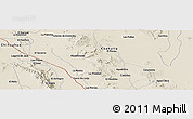 Shaded Relief Panoramic Map of the area around 27° 48' 57" N, 103° 37' 30" W