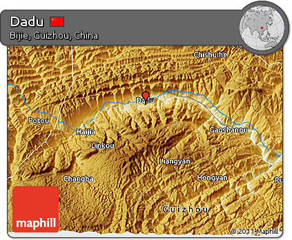 Physical 3D Map of Dadu