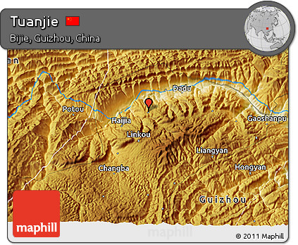 Physical 3D Map of Tuanjie