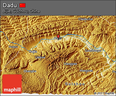 Physical 3D Map of Dadu