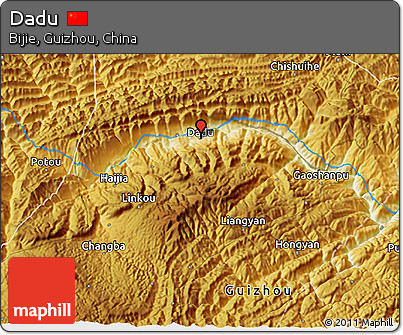 Physical 3D Map of Dadu