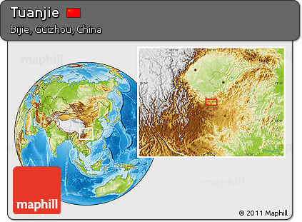 Physical Location Map of Tuanjie