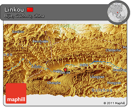 Physical Panoramic Map of Linkou