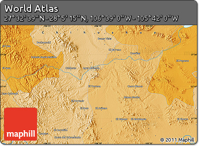 Political Map of the Area around 27° 48' 57" N, 106° 10' 30" W