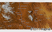 Physical 3D Map of the area around 27° 48' 57" N, 107° 1' 30" W