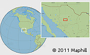 Savanna Style Location Map of Agua Caliente