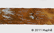 Physical Panoramic Map of the area around 27° 48' 57" N, 107° 1' 30" W
