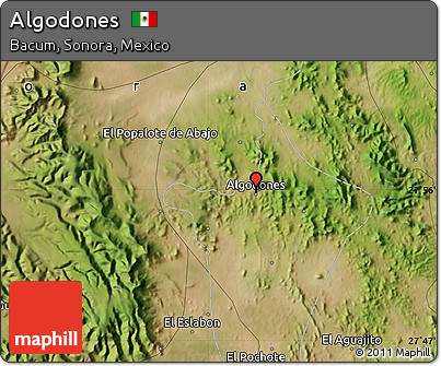 Satellite Map of Algodones