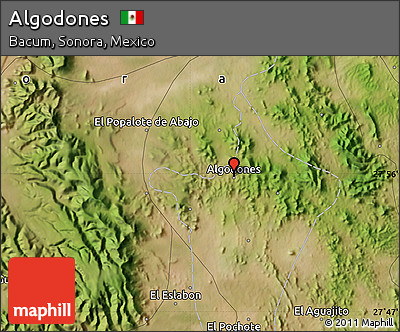 Satellite Map of Algodones