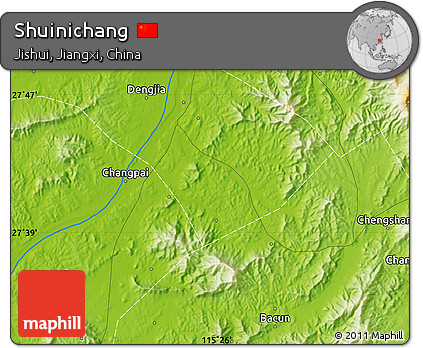 Physical Map of Shuinichang