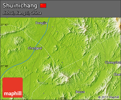 Physical Map of Shuinichang
