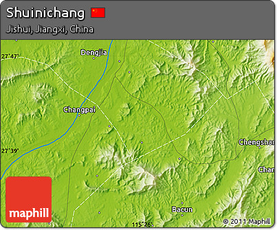 Physical Map of Shuinichang