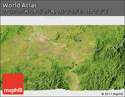 Satellite 3D Map of the Area around 27° 48' 57" N, 116° 31' 30" E