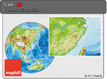 Physical Location Map of Dadi