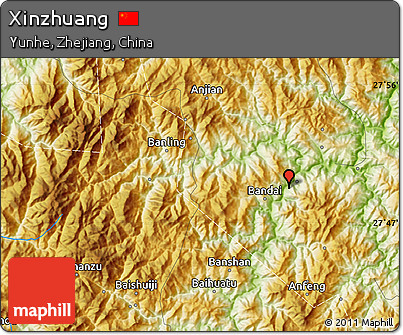 Physical Map of Xinzhuang