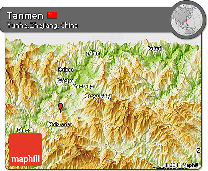 Physical 3D Map of Tanmen