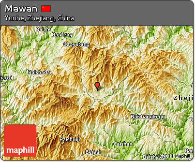 Physical 3D Map of Mawan