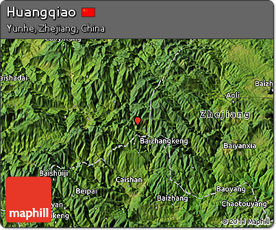 Satellite 3D Map of Huangqiao