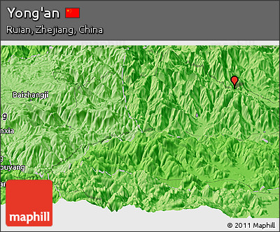 Political Panoramic Map of Yong'an