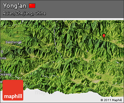 Satellite Panoramic Map of Yong'an
