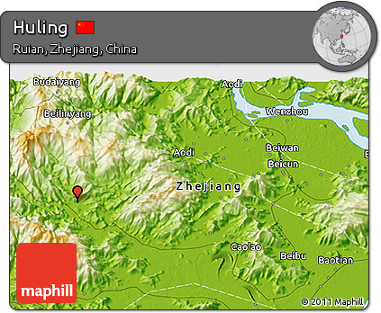Physical 3D Map of Huling