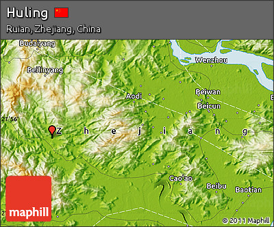 Physical Map of Huling