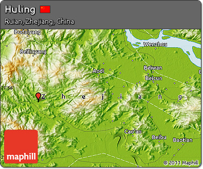 Physical Map of Huling
