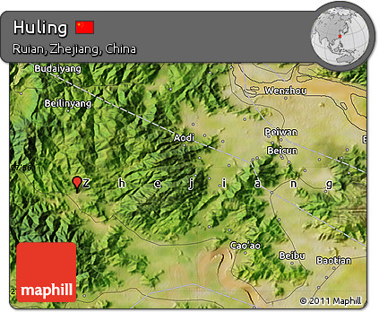 Satellite Map of Huling