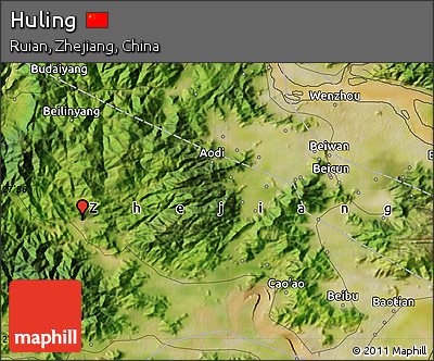Satellite Map of Huling
