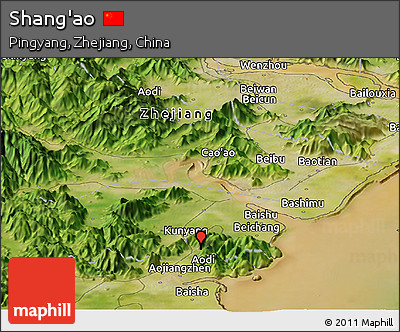 Satellite Panoramic Map of Shang'ao