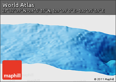 Physical Panoramic Map of the Area around 27° 48' 57" N, 130° 7' 30" E