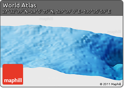 Physical Panoramic Map of the Area around 27° 48' 57" N, 130° 7' 30" E