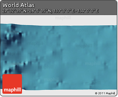 Satellite 3D Map of the Area around 27° 48' 57" N, 133° 31' 30" E