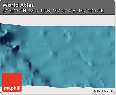 Satellite 3D Map of the Area around 27° 48' 57" N, 135° 13' 29" E