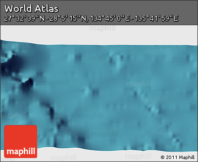 Satellite 3D Map of the Area around 27° 48' 57" N, 135° 13' 29" E