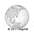 Outline Map of the Area around 27° 48' 57" N, 135° 13' 29" E, rectangular outline