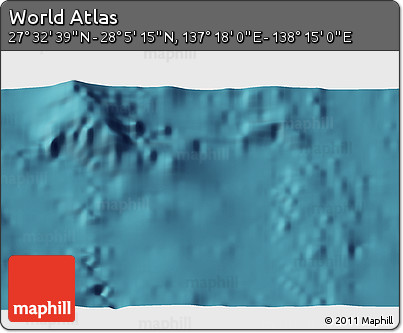 Satellite 3D Map of the Area around 27° 48' 57" N, 137° 46' 30" E