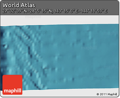 Satellite 3D Map of the Area around 27° 48' 57" N, 143° 43' 29" E