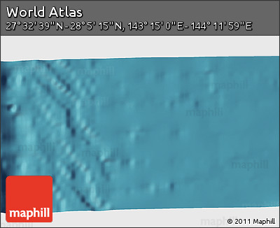 Satellite 3D Map of the Area around 27° 48' 57" N, 143° 43' 29" E
