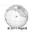 Outline Map of the Area around 27° 48' 57" N, 143° 34' 29" W, rectangular outline