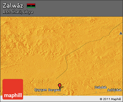 Political Panoramic Map of Zalwāz