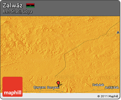 Political Panoramic Map of Zalwāz
