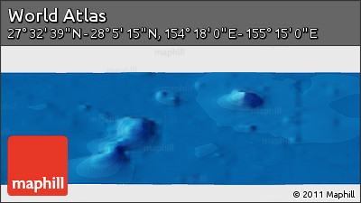 Political Panoramic Map of the Area around 27° 48' 57" N, 154° 46' 30" E