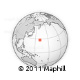 Outline Map of the Area around 27° 48' 57" N, 160° 43' 29" E, rectangular outline