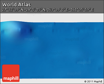 Physical 3D Map of the Area around 27° 48' 57" N, 164° 7' 30" E