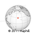 Outline Map of the Area around 27° 48' 57" N, 170° 46' 30" W, rectangular outline