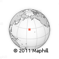 Outline Map of the Area around 27° 48' 57" N, 171° 37' 30" W, rectangular outline
