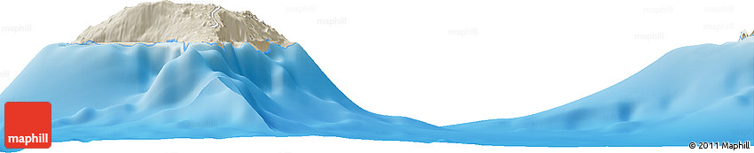 Shaded Relief Horizon Map of the Area around 27° 48' 57" N, 17° 46' 29" W Shaded Relief Horizon Map of the Area around 27° 48' 57" N, 17° 46' 29" W