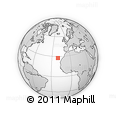 Outline Map of the Area around 27° 48' 57" N, 20° 19' 30" W, rectangular outline